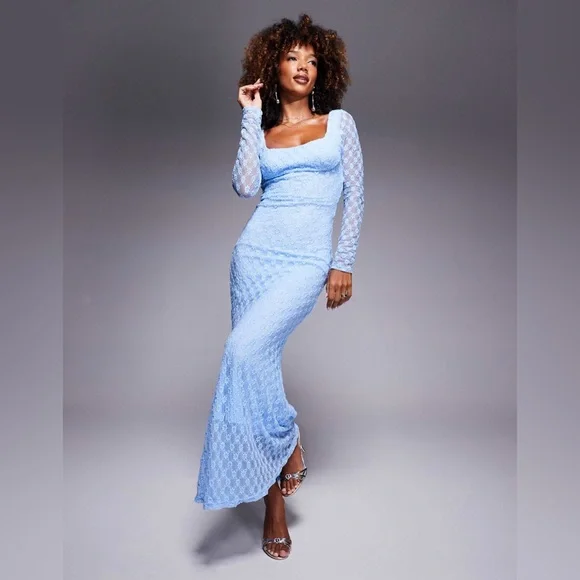 Bardot | Dresses | New Bardot Adoni Lace Midi Dress In Cornflower Size Xsus  2 | Poshmark